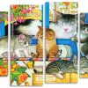 Cute Kitties panels paint by numbers