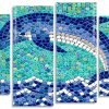 Dolphin Mosaik panel paint by numbers