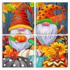 Fall Gnomes panels paint by numbers