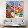 Golden Gate Sunset panels paint by numbers