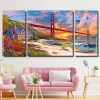 Golden Gate Sunset panel spaint by numbers