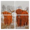 Highland Cows panels paint by numbers