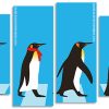 Penguins Walking panels paint by numbers