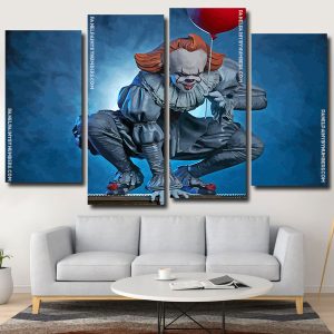 Pennywise It Horror Movie panels paint by numbers