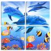 Tropical Fishes And Dolphins panels paint by numbers