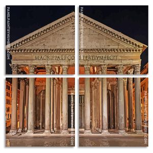 Rome Pantheon Panel paint by numbers