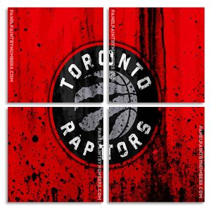 Toronto Raptors Logo Panel paint by number