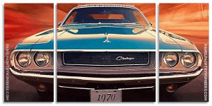 Classic Challenger Car Panel paint by numbers