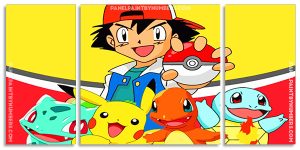 Gha Ash Ketchum Pokemon Panel paint by numbers