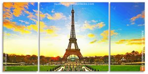 Paris Eiffel Tower Panel paint by numbers