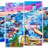 Santorini Island Panel paint by number