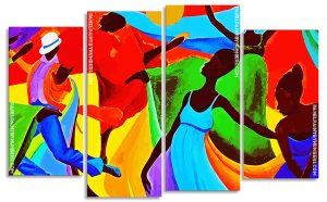 The Absract Dancers Panels paint by numbers