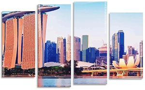 Singapore City Panel paint by numbers