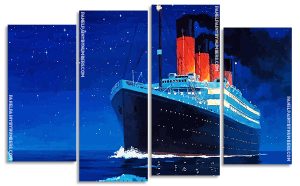 Titanic Ship Panel paint by numbers