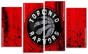 Toronto Raptors Logo Panel paint by number