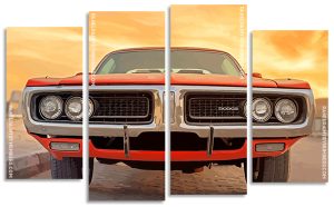 Classic Dodge Challenger Panels paint by numbers