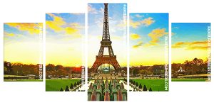 Paris Eiffel Tower Panel paint by numbers