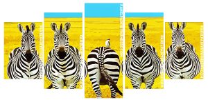 African Zebra Panel paint by number