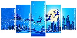 Christmas Reindeer Panel paint by numbers