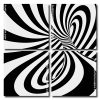 Abstract Black And White Art panels paint by numbers