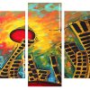 Abstract Buildings Panels paint by numbers