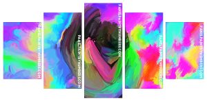 Abstract Colorful Couple Panel paint by numbers