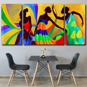 Abstract Dancers Panels paint by numbers