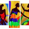 Abstract Dancers Panels paint by numbers