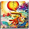 Abstract Illustration panels paint by numbers