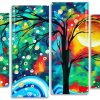 Abstract Landscape Panels paint by numbers