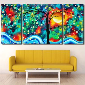 Abstract Landscape Panels paint by numbers