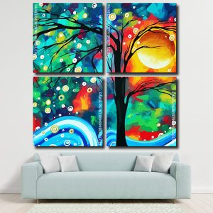 Abstract Landscape Panels paint by numbers