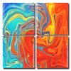 Abstract Mixed Colors panels paint by numbers