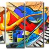 Abstract Musical Instruments Panels paint by numbers