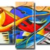 Abstract Musical Instruments Panels paint by numbers