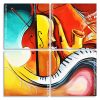 Abstract Musical Instruments Panels paint by numbers