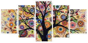 Abstract Tree Of Life Panel paint by numbers