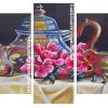 Aesthetic Tea Set Panel paint by numbers