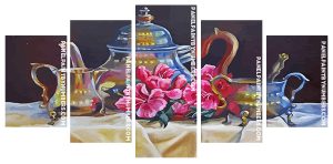 Aesthetic Tea Set Panel paint by numbers