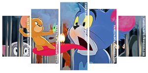 Aesthetic Tom And Jerry Panels paint by numbers