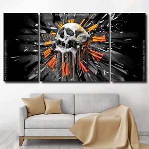 Aesthetic Skull panels paint by numbers