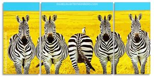 African Zebra Panel paint by numbers