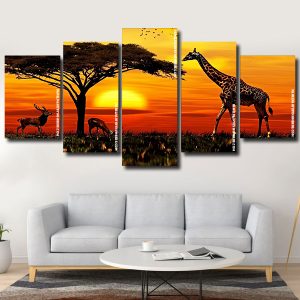 African Animals panels paint by numbers