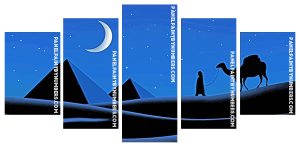 Arabia Desert At Night Panels paint by numbers