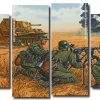 Army In War Panels paint by numbers