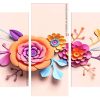 Artificial Flowers Panels paint by numbers