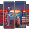 Astronaut And Girl Panels paint by numbers