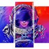 Astronaut Woman Panels Paint By Numbers