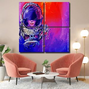 Astronaut Woman Panel Paint By Numbers