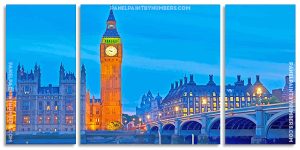 Big Ben London Panel paint by number